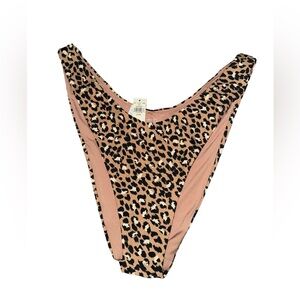 NWT aerie leopard print bikini bottom